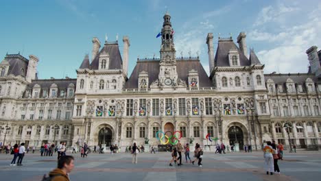 the hôtel de ville, city hall of paris