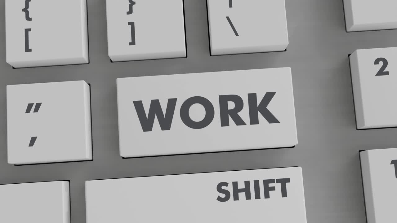 WORK BUTTON PRESSING ON KEYBOARD
