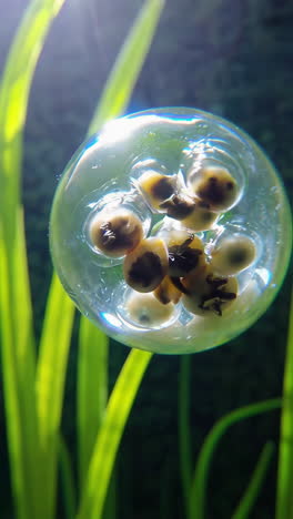 snail eggs in a jelly-like membrane
