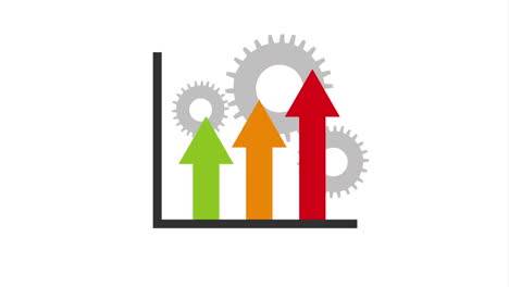 growth chart with gears