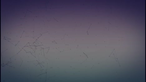 animación de puntos conectados con líneas que forman una forma abstracta contra un fondo gris