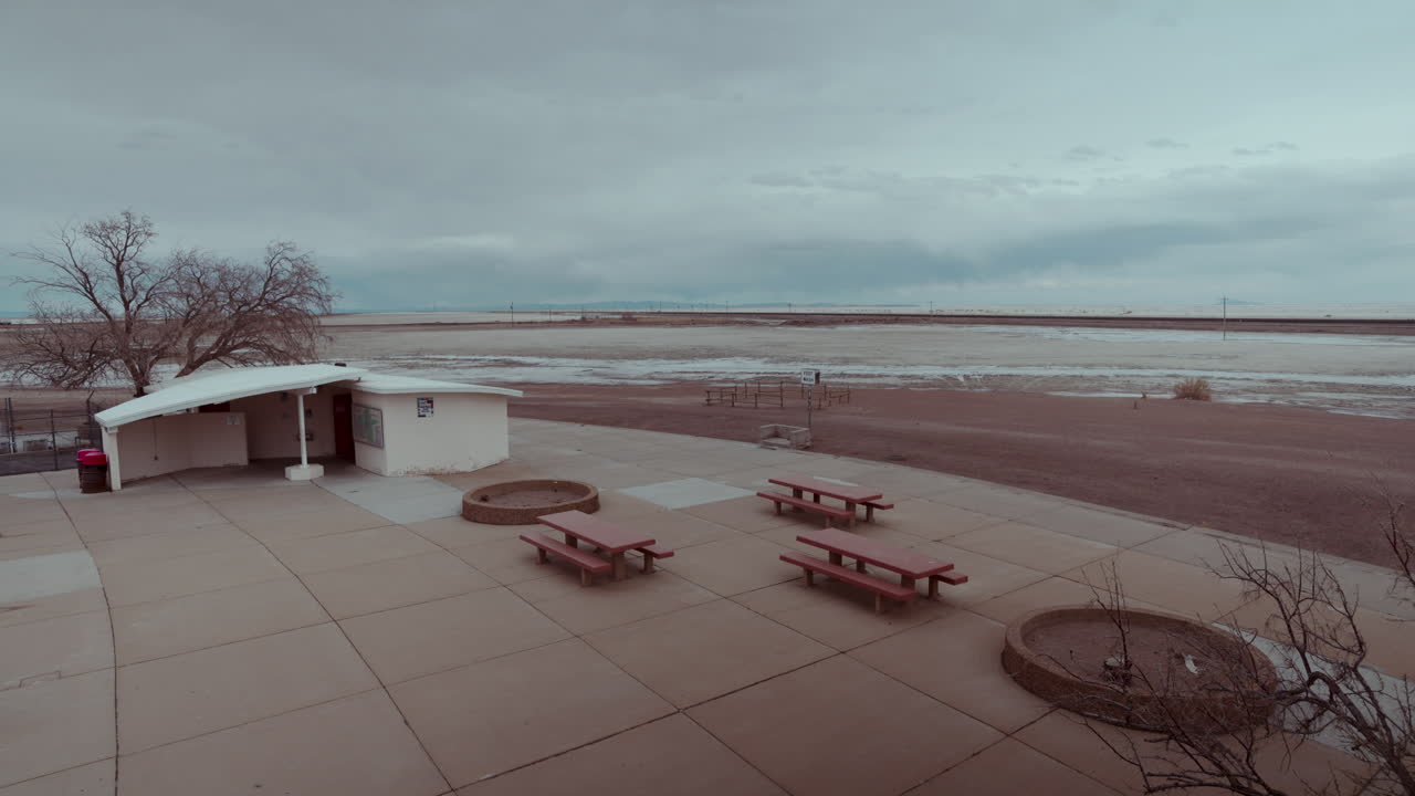 Empty Desert Rest Area