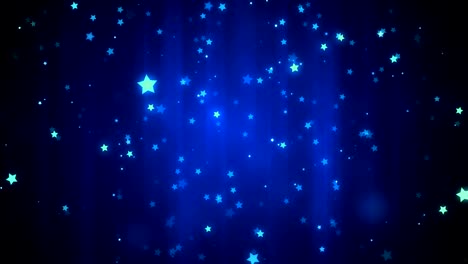 glittering stars falling