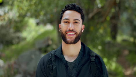 Man,-hiking-or-volunteer-in-nature-woods