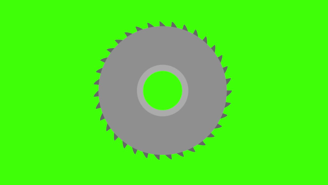 4k 녹색 화면에 있는  블레이드 도구의 아이콘