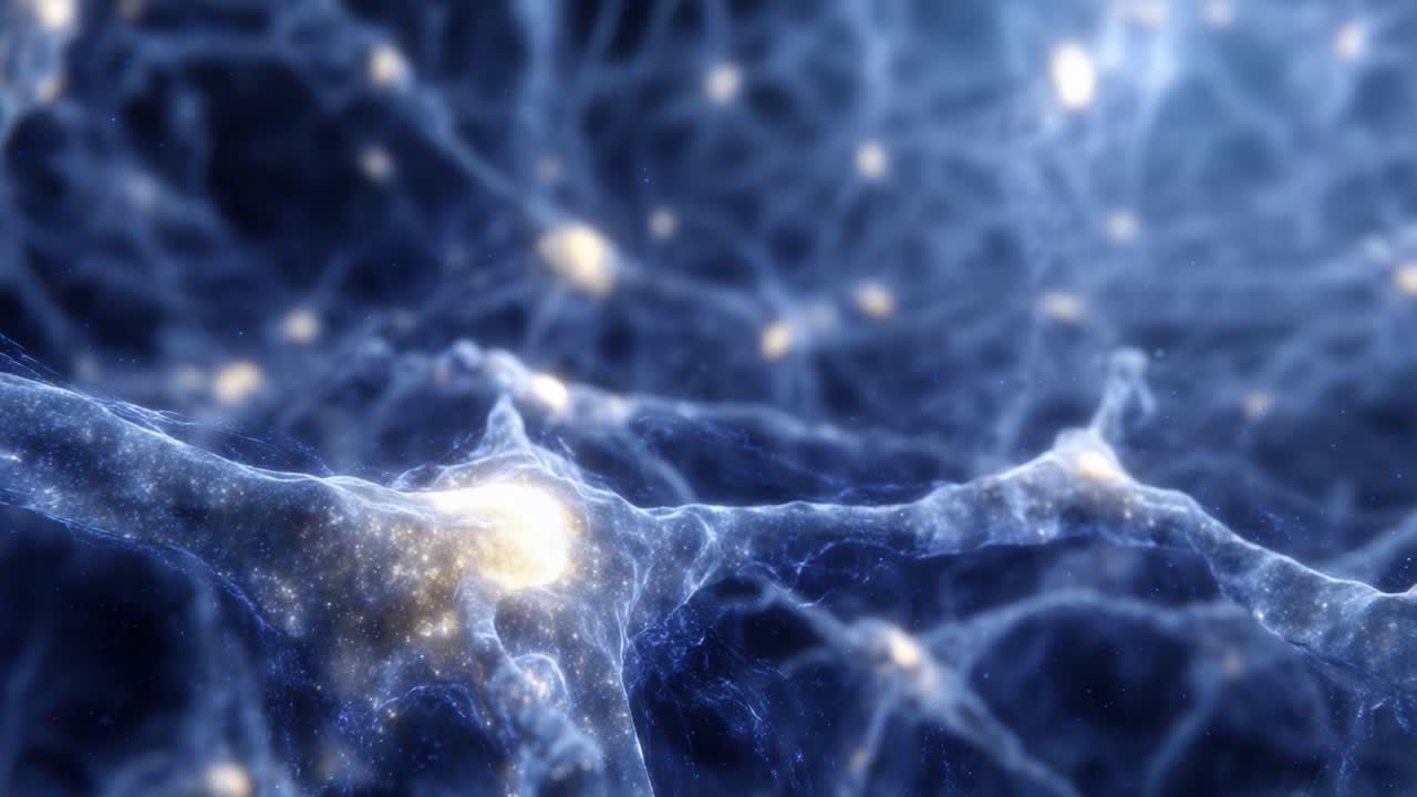 An Intricate Visualization of Neural Networks Highlighting Connectivity and Activity in Brain Structures: An Insight into Complex Interactions and Communication