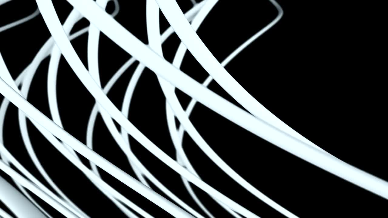 Twisting cylindres, close up view of object, 3d rendering, computer generated background