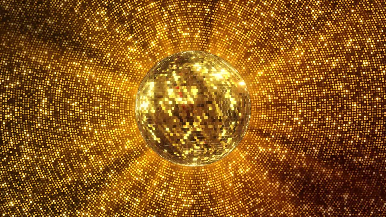 Disco ball vj animation for music broadcast night clubs music videos led screens projectors glamour