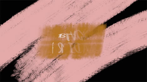 black friday with pink watercolor brush on black gradient