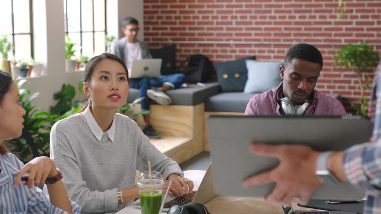 Teamwork, creative startup