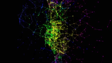 vibrant abstract network connections