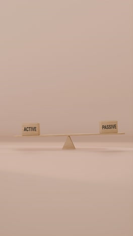 vídeo vertical de equilibrio activo y pasivo en el columpio