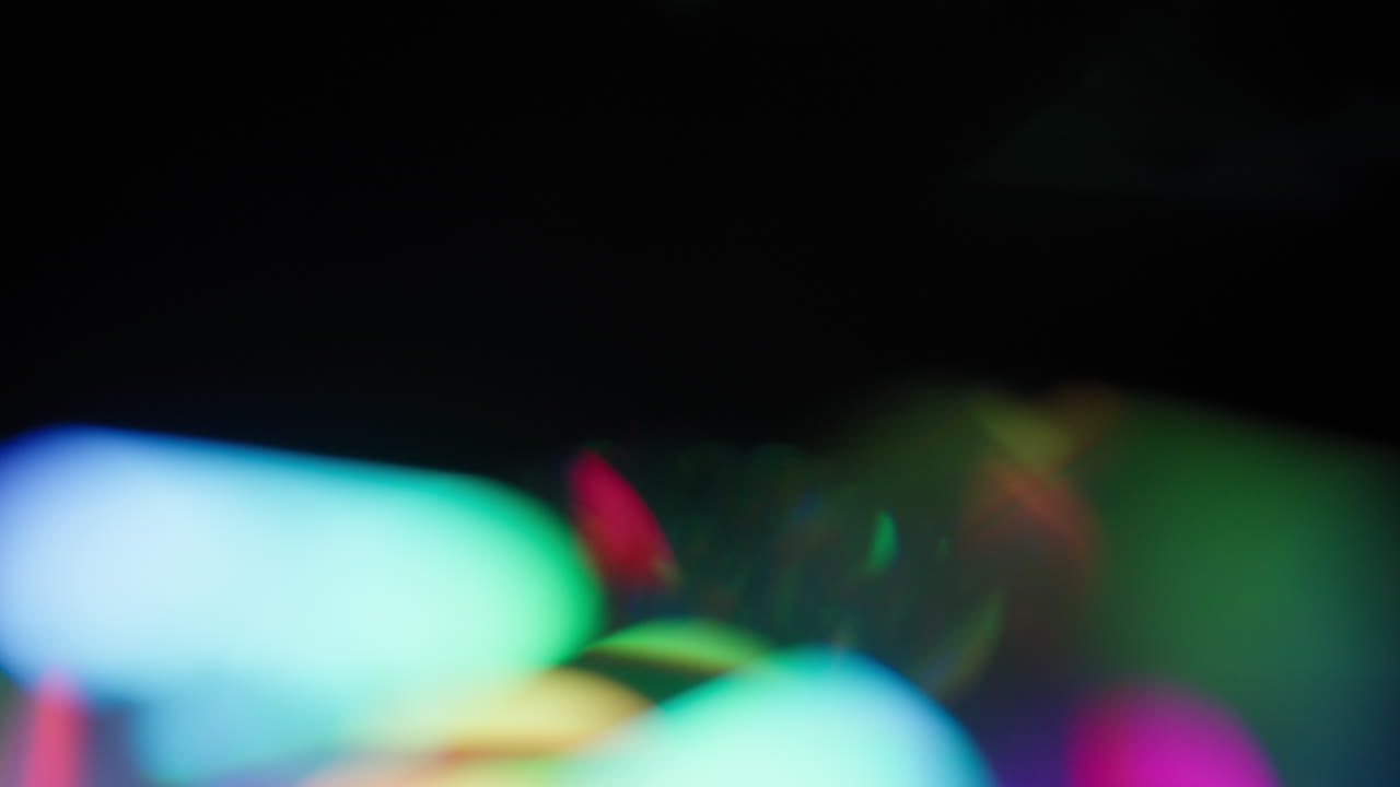 Different Real Rainbow Color Of Bokeh Light Leaks Overlay Abstract Effect