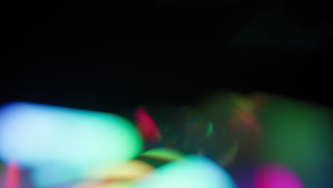 different real rainbow color of bokeh light leaks overlay abstract effect
