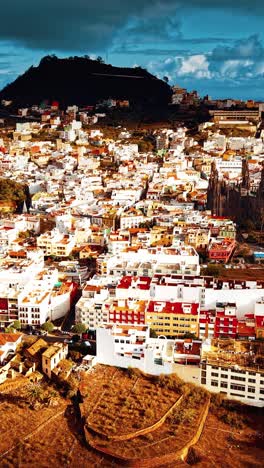 une vue aérienne époustouflante de gran canaria mettant en valeur son paysage vibrant