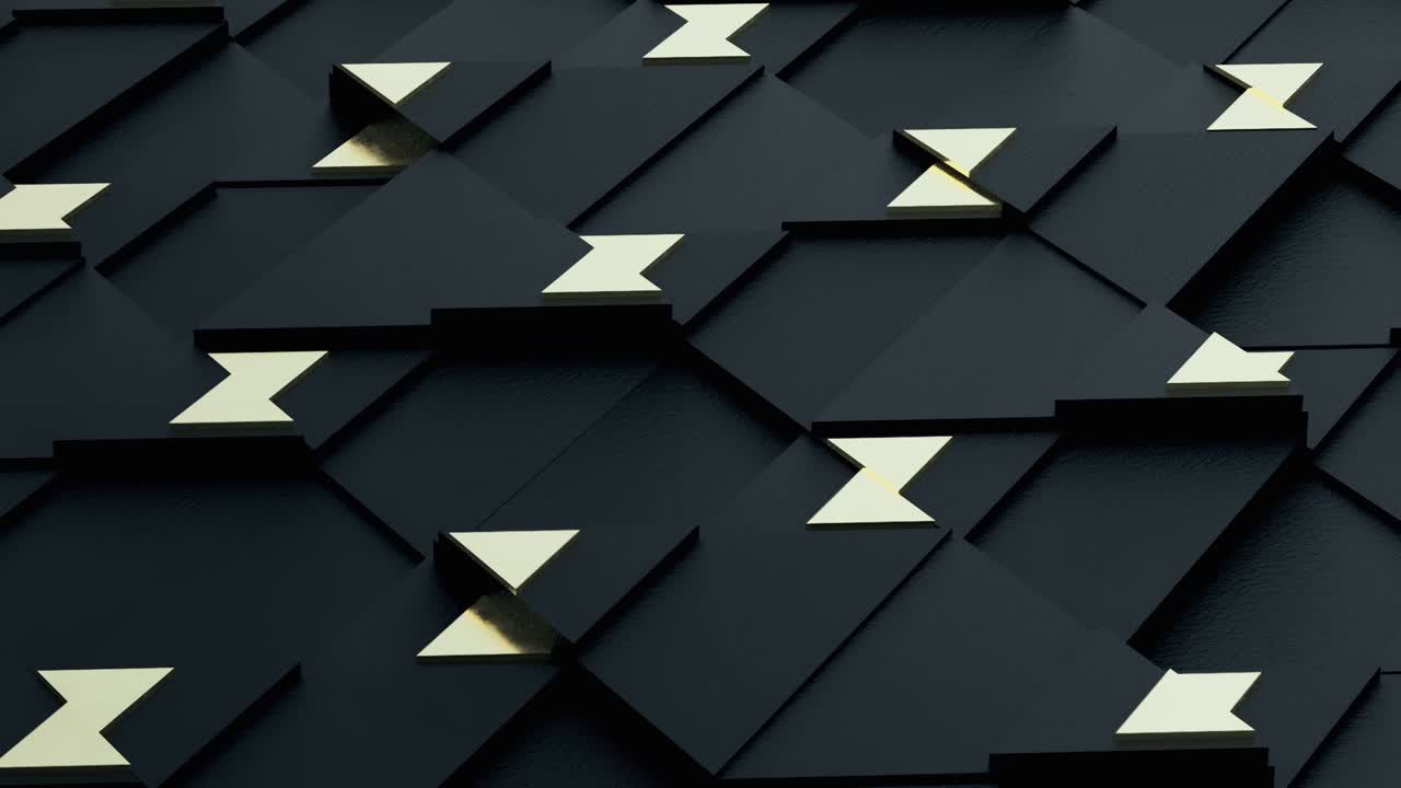 루프 비디오: 다른 움직이는 삼각형, 제품 프레젠테이션 또는 웹 사이트의 배경 비디오를 위한 루프 배경, 영원한 모션 기계의 개념, 삼각형 4k 스 영상