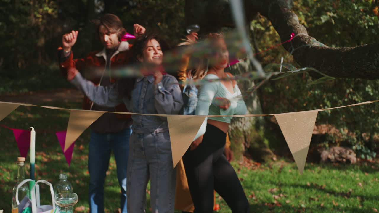 amigos divirtiéndose en una fiesta