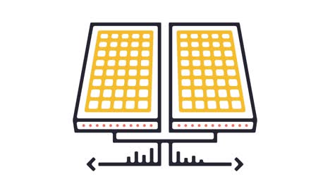 solar panel icon animation