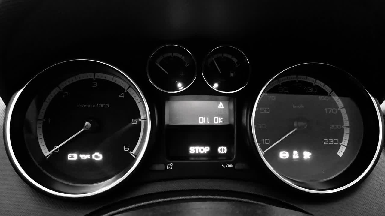 드  자동차 경고 조명 기호 및 자동차 대시보드 표시