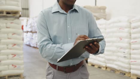 portrait of man working in a warehouse 4k