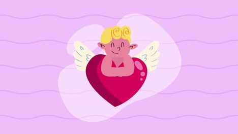 cupid with heart
