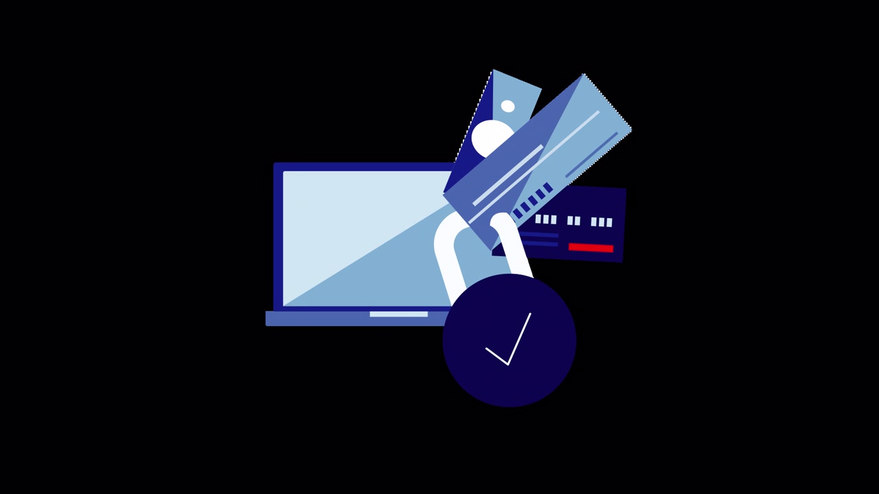 Secure Online Payment Transaction with Laptop and Credit Cards