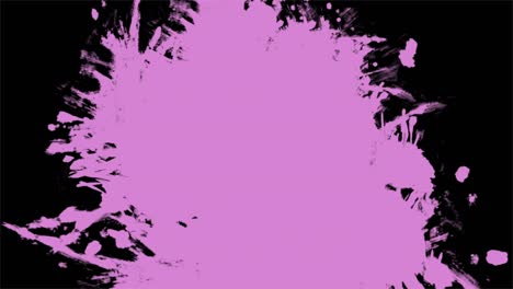 los pinceles rosados salpicados