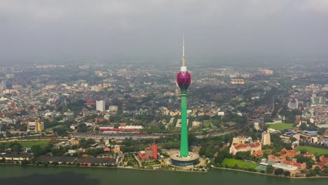 vista de la ciudad de colombo desde arriba. sri lanka.