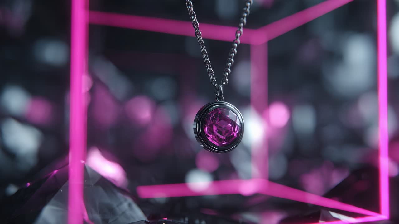 Pink Gemstone Necklace