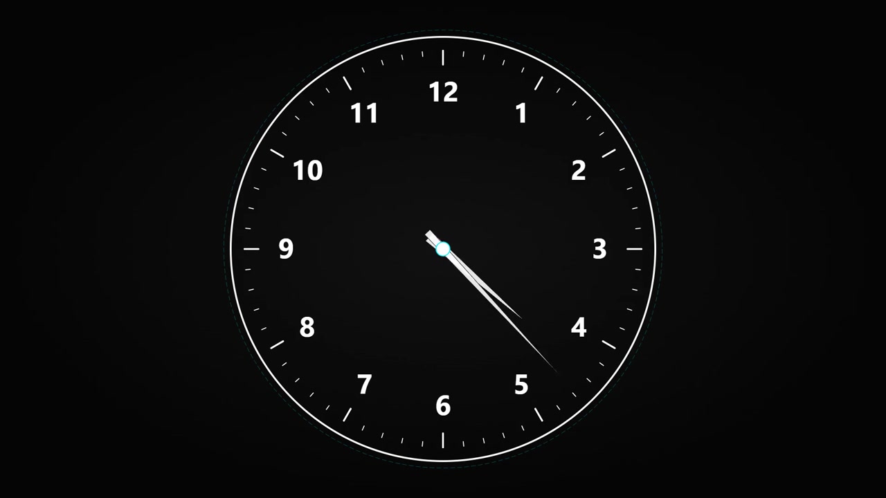 Time Lapse of an Analog Clock Face Moving Rapidly