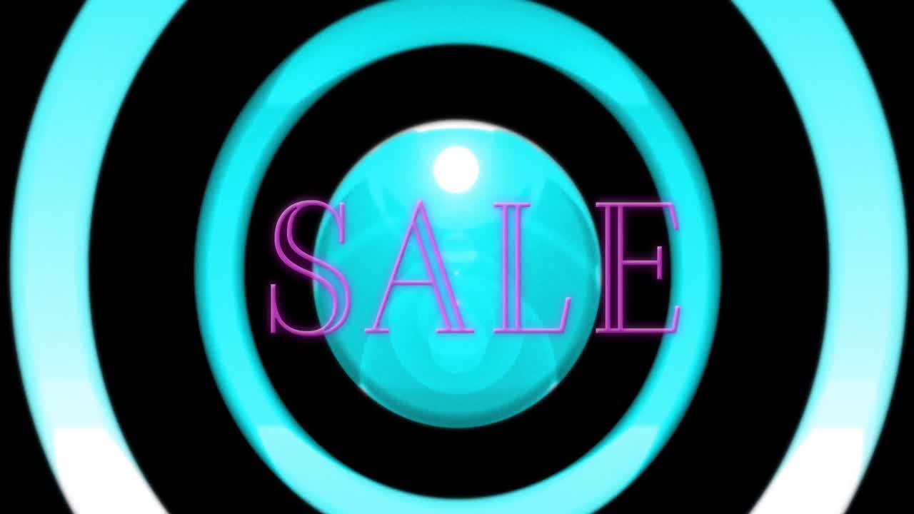 움직이는 다채로운 원을 통해 판매의 애니메이션