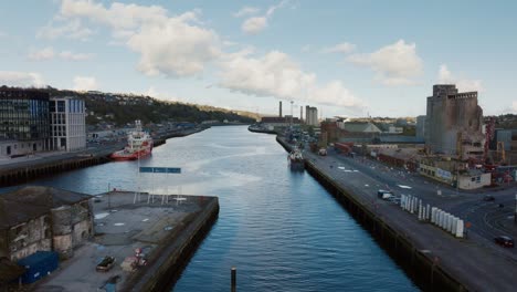 Hafen-Von-Cork-Luftaufnahme-Irland-4k