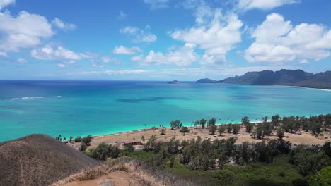 waimanalo-strand zu den mokolua-inseln, oahu, hawaii