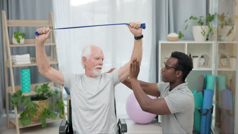 Hombre-Con-Discapacidad,-Fisioterapeuta