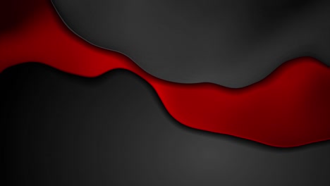 black red abstract liquid waves corporate motion background