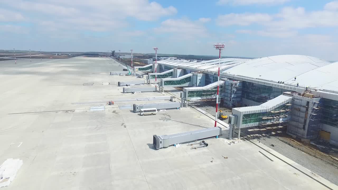 sitio de construcción de un aeropuerto