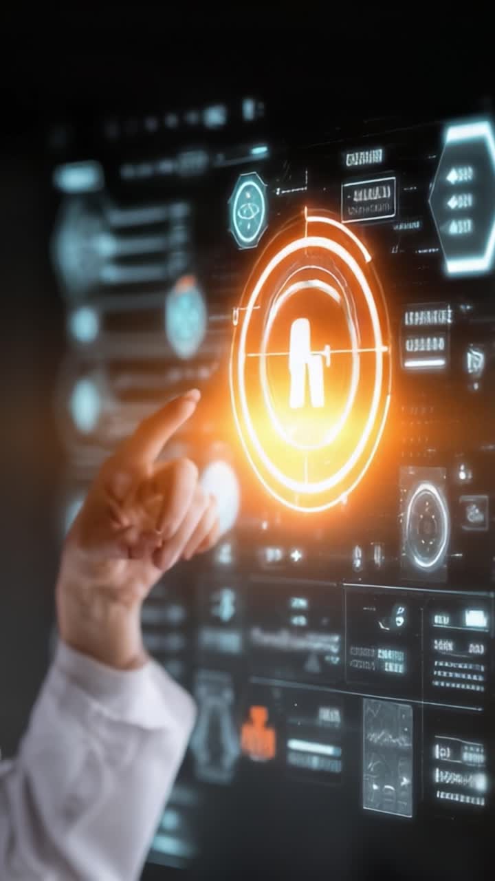 A Modern Interface of Futuristic Technology: Interacting with Advanced Digital Displays and Physically Engaging in Data Manipulation Through Touch Controls