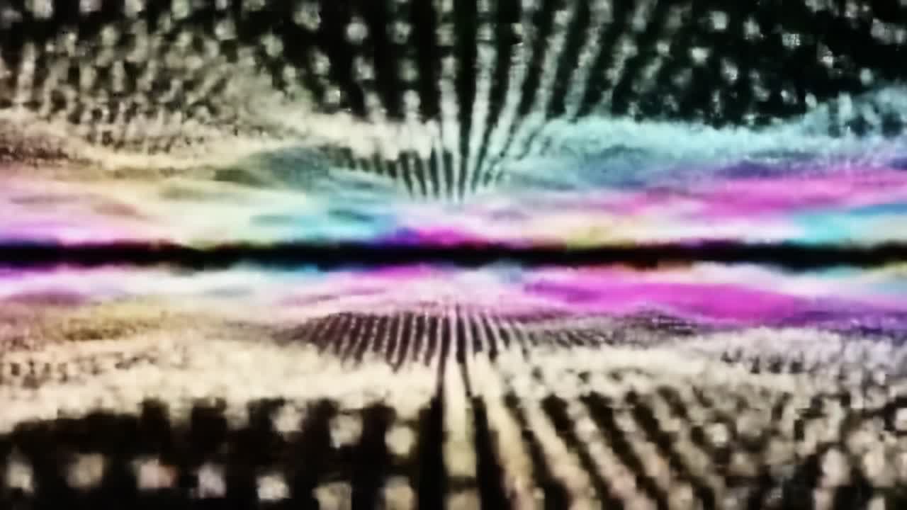 A Stunning Visual Journey Through Dynamic Waves of Color and Light, Capturing the Essence of Vibrant Patterns and Rhythmic Energy in an Abstract Digital Realm