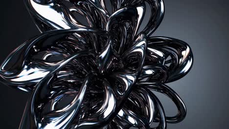 abstract metal fluid forms