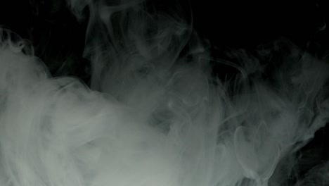 white smoke with black background