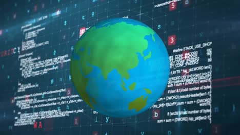 compuesto digital de un ataque cibernético global