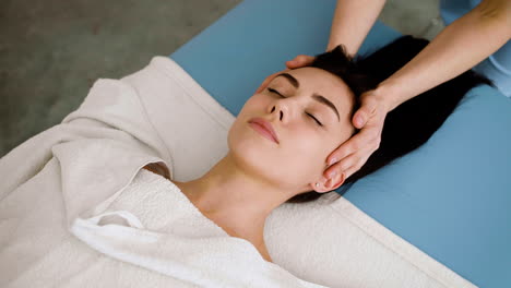 woman receiving a massage