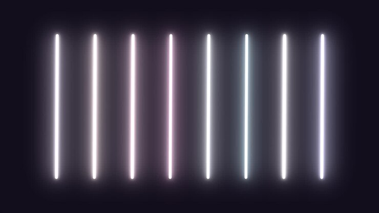 Seamless Loop of Pulsating Pastel Neon Light Bars