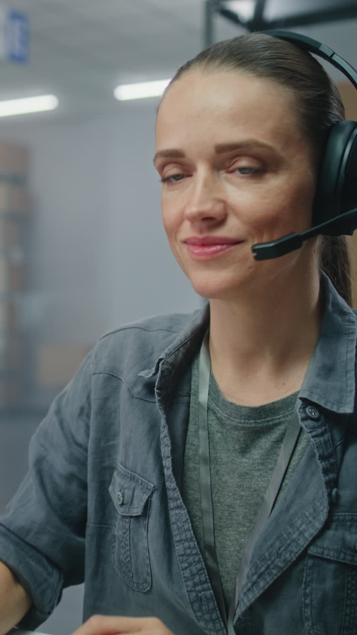 mujer representante de servicio al cliente