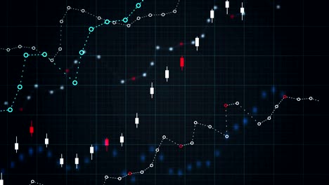 growing financial charts and graphs showing increasing profits. statistics concept.