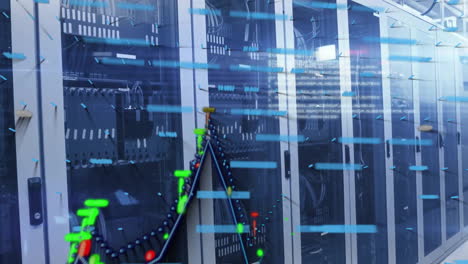 animation of data processing over computer servers