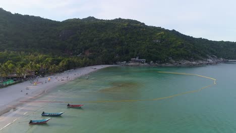 vista aérea de la playa tropical