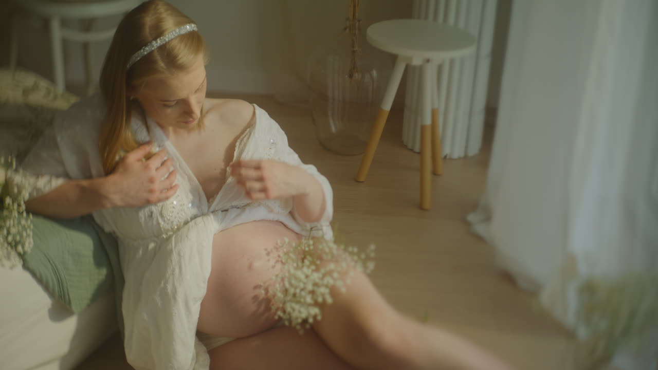 Happy Pregnant Woman Portrait