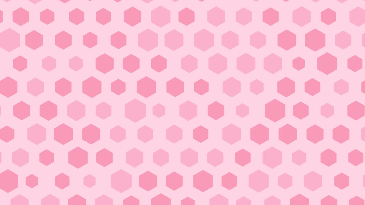 Pink polka dots move on a background.