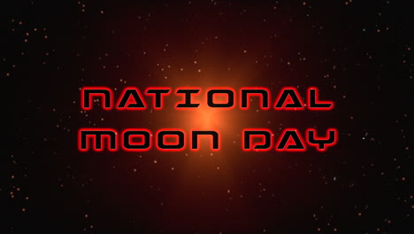 Día-Nacional-De-La-Luna-Con-Luz-Roja-De-Moda-De-Estrellas-En-Galaxia